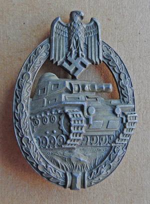Panzer Assault Badge in Bronze